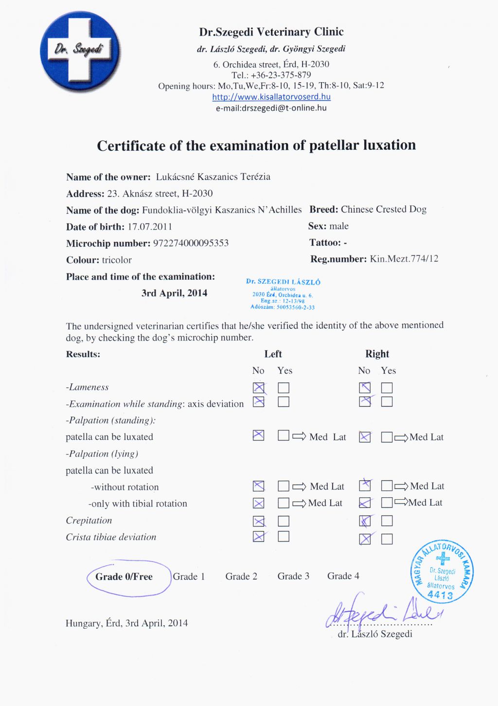 Fundoklia-völgyi Kaszanics  N'Achilles